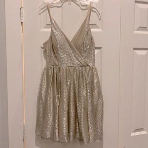 Gold party dress